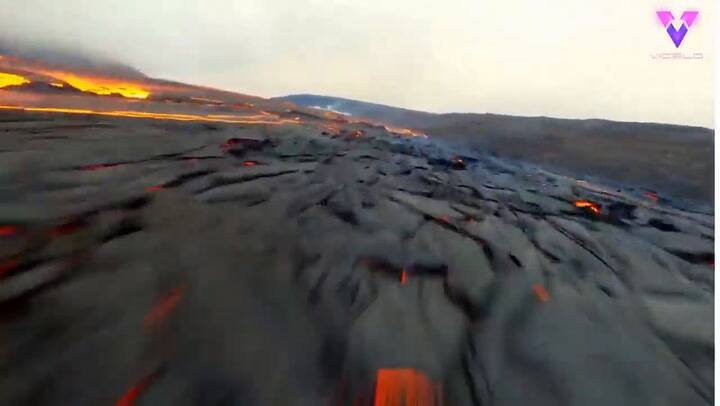 Las impresionantes imágenes que muestran la erupción de un volcán desde cerca