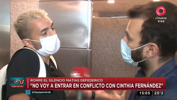 Matías Defederico contra Cinthia Fernández