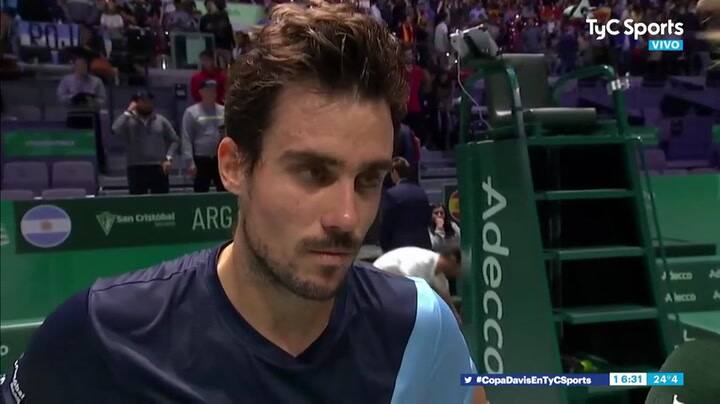 Habla Guido Pella tras el triunfo de Argentina