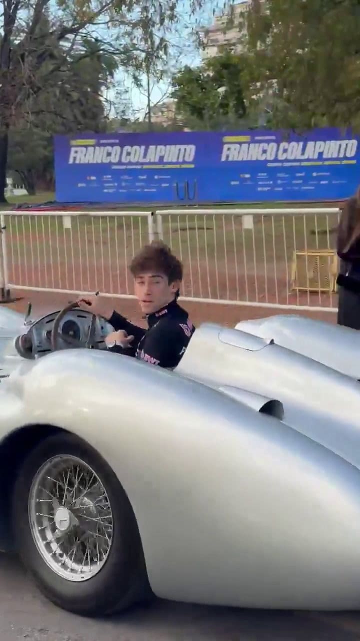 Colapinto, en la previa al show