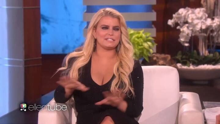 Jessica Simpson da una entrevista borracha en el Show de Ellen - Fuente: ellentube