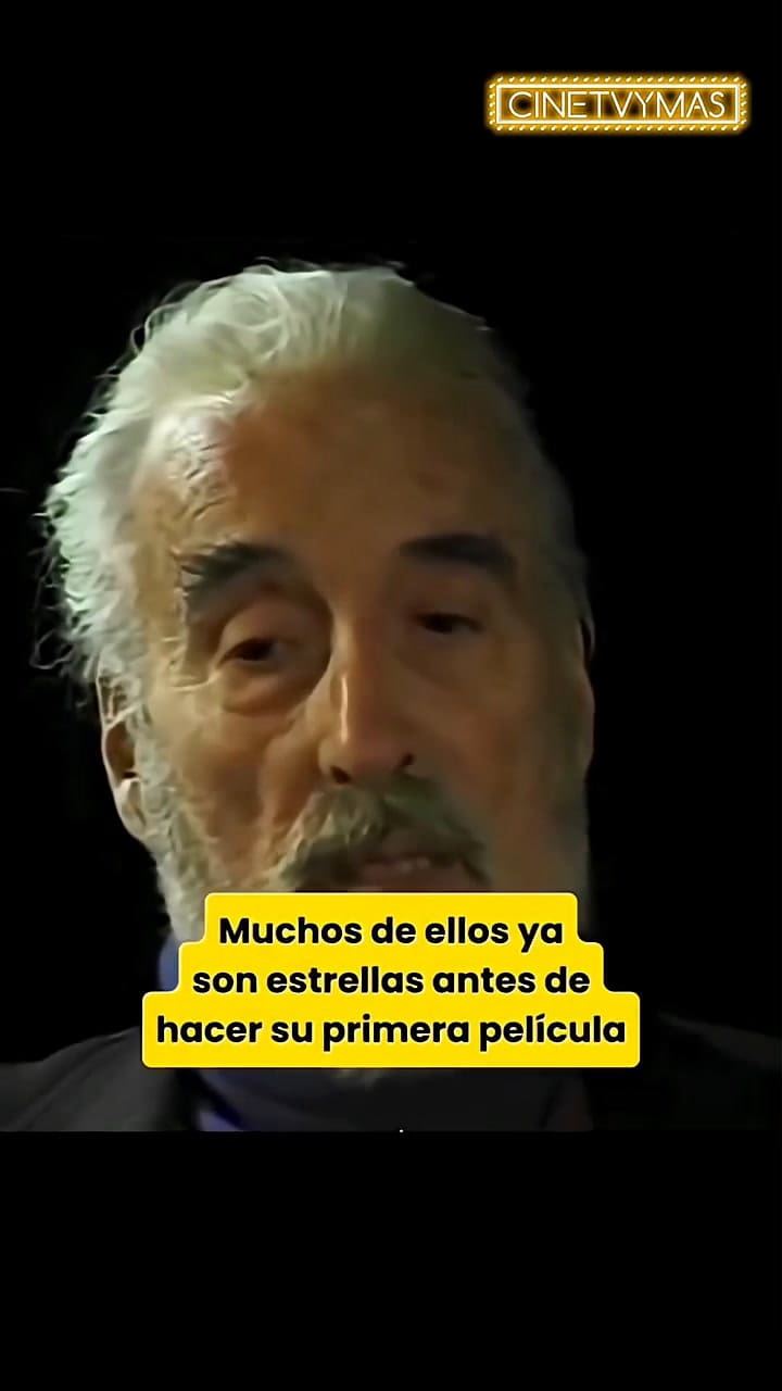 Christopher Lee da un consejo de vida a los nuevos actores