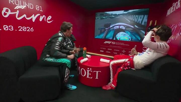 La reacción de Russell por la maniobra que involucró a Colapinto