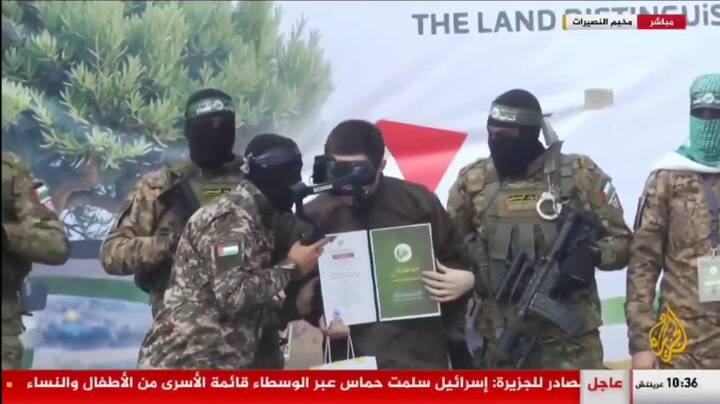 El momento de la liberación de Eliya Cohen, Omer Shem Tov y Omer Wenkert