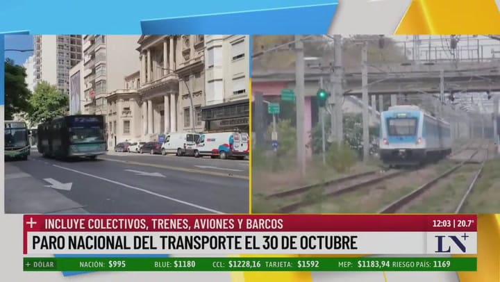 Paro nacional del transporte del 30 De Octubre