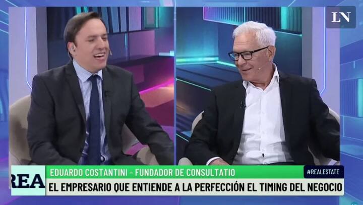 Eduardo Constantini mano a mano con José del Rio