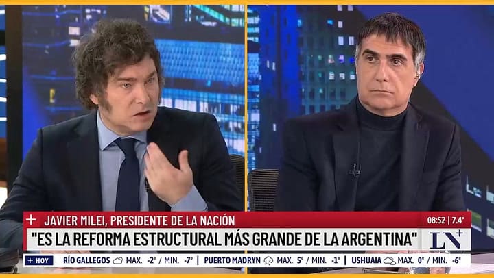 Javier Milei: "La semana que viene hacemos el nombramiento de Federico Sturzenegger"