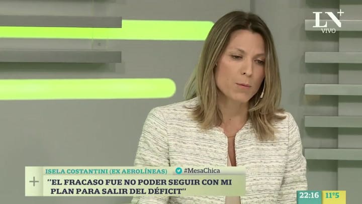 Isela Costantini sobre su futuro, en Mesa Chica