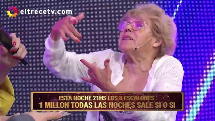 La abuela de Cande Ruggeri sorprendió a Guido Kaczka en Bienvenidos a bordo