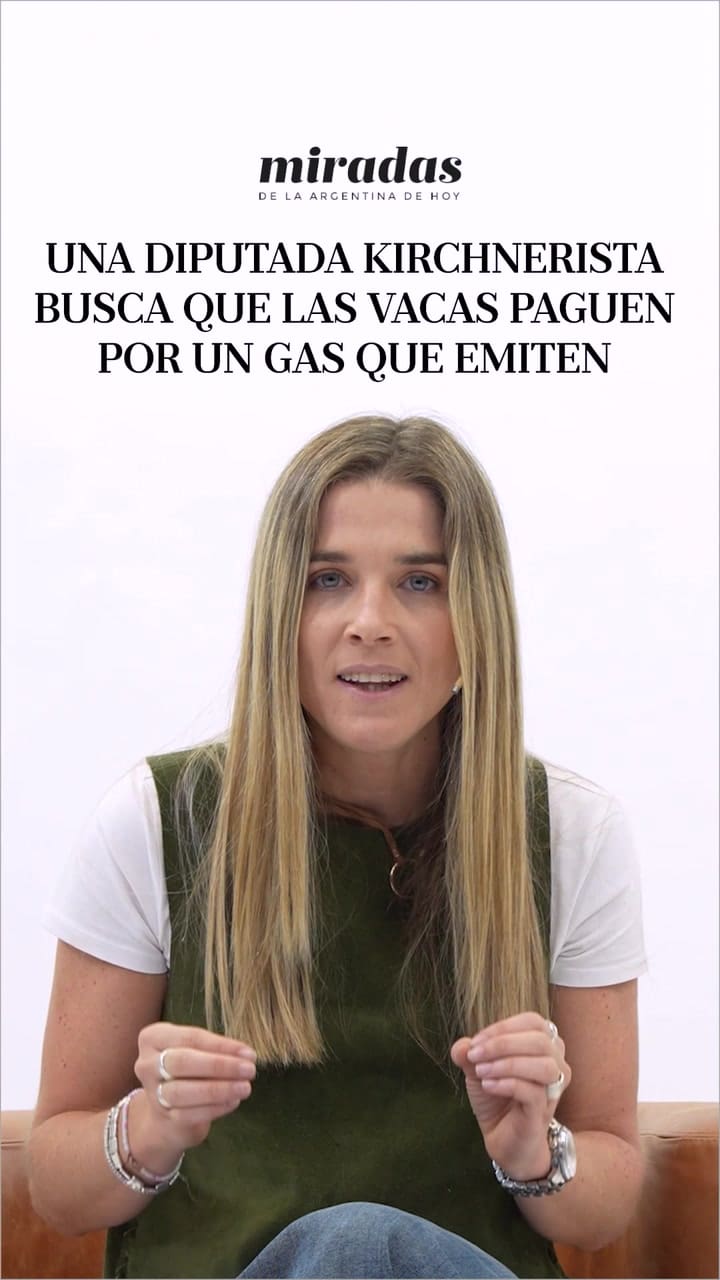 Una diputada kirchnerista busca que las vacas paguen por un gas que emiten
