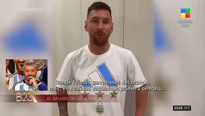 La emocion de Marcelo Tinelli por el saludo sorpresa de Lionel Messi