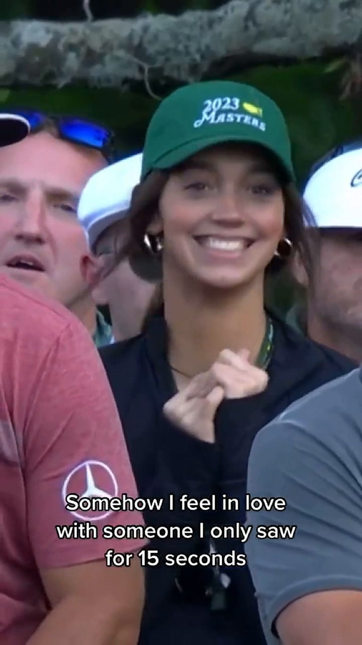 Una joven porrista se volvió viral durante la transmisión de la final del US Masters