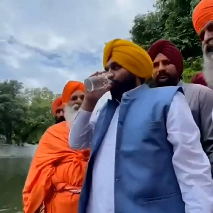 Un funcionario indio bebió agua de un río contaminado y terminó internado