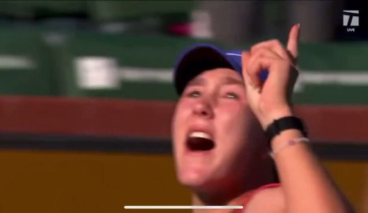 La reacción de Andreeva tras quedar eliminada de Indian Wells
