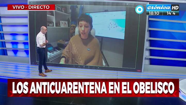Mayra Mendoza criticó el banderazo contra el Gobierno - Fuente: Crónica TV