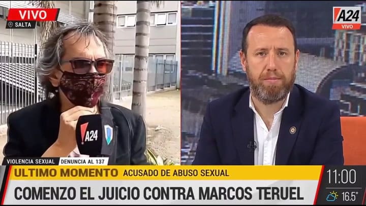 Mario Teruel, sobre su hijo Lautaro enjuiciado por abuso - Fuente: A24