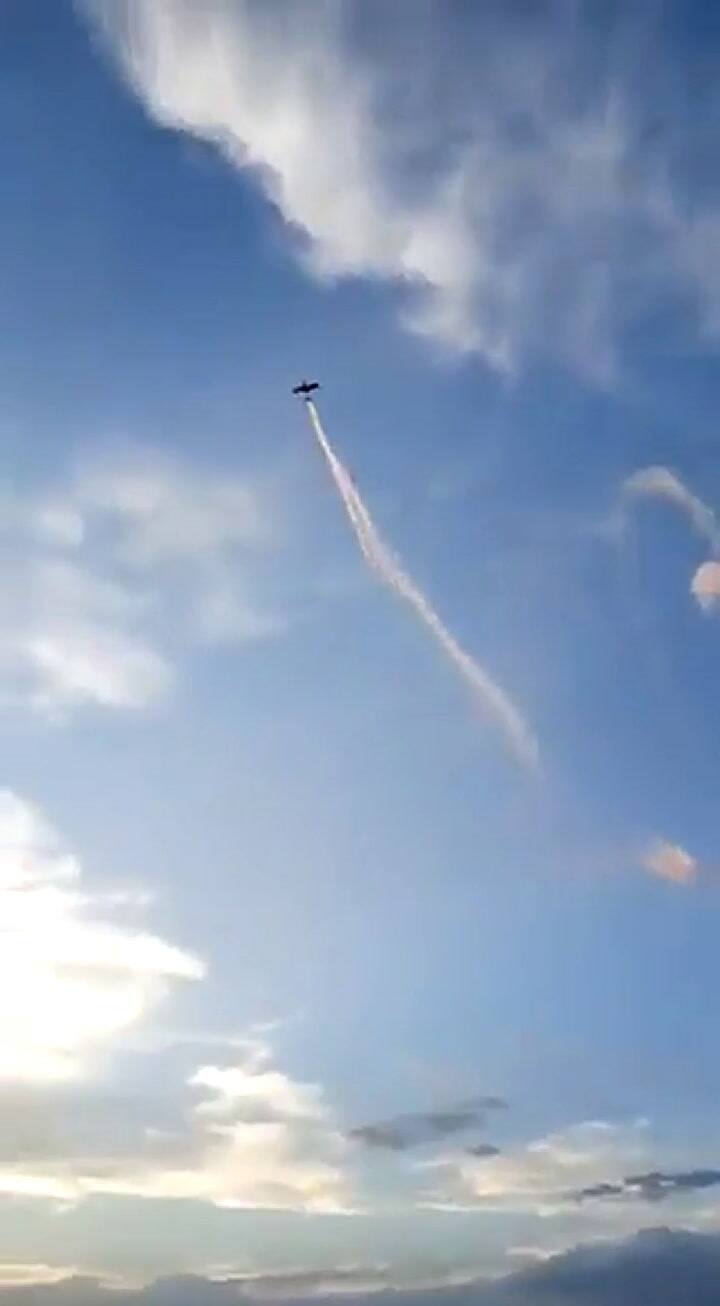 Así se precipitó la avioneta en Villa General Belgrano