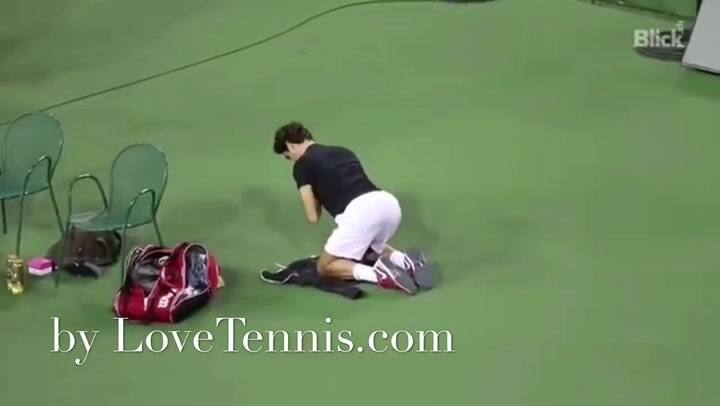 El intensivo entrenamiento de Roger Federer - Fuente: YouTube