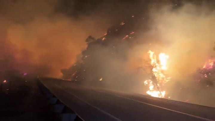 Así es el Lilac Fire en San Diego