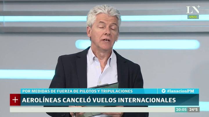 Aerolíneas canceló vuelos internacionales