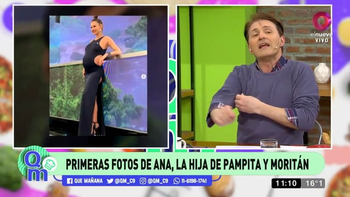 las fotos de Ana, la hija de Pampita y Roberto García Moritán, en la TV