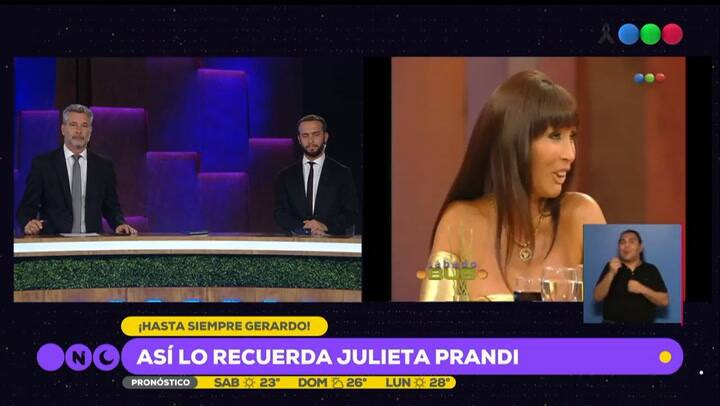 Julieta Prandi recordó a Gerardo Rozín tras su fallecimiento