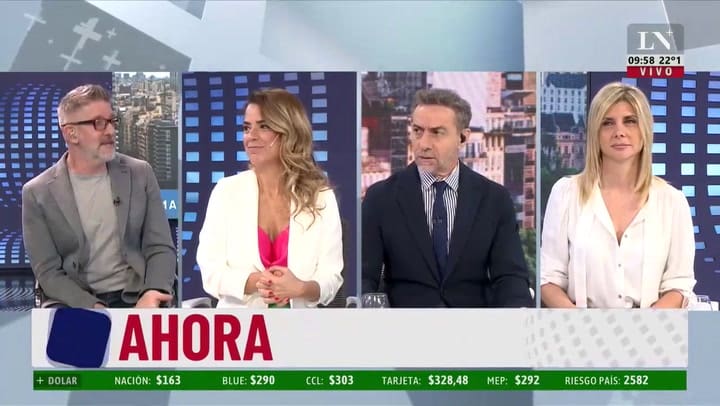 Luis Majul bromeó con el look de Novaresio.