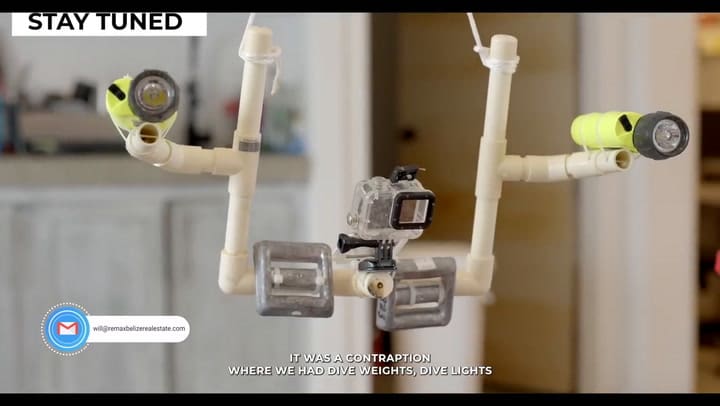 Se les cayó el drone en el Gran Agujero Azul