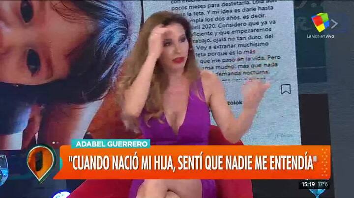 Adabel Guerrero habló de su crisis post parto - Fuente: América TV
