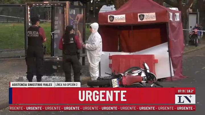 Accidente fatal en AV. Libertador y Aguero