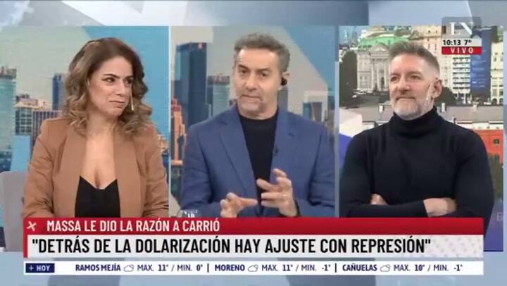 Luis Majul se refirió a los dichos de Sergio Massa sobre Elisa Carrió: “Se le mezclaba el off con el on”