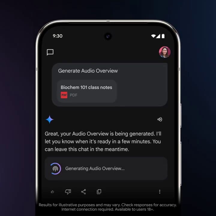 Las consultas a Gemini ahora se pueden escuchar como podcast