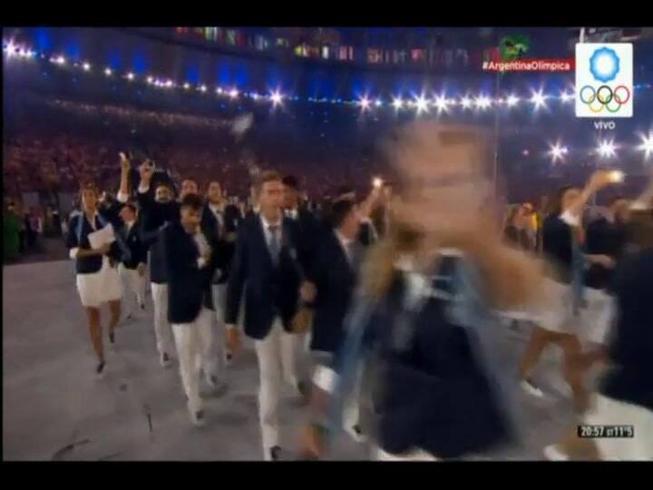 Con Scola a la cabeza, así desfiló la delegación argentina