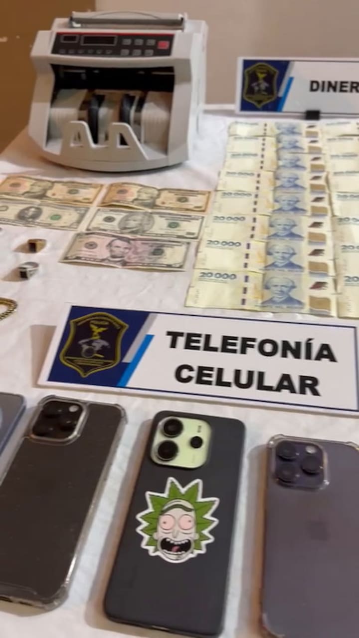Armas, celulares y droga secuestrada en Mar del Plata