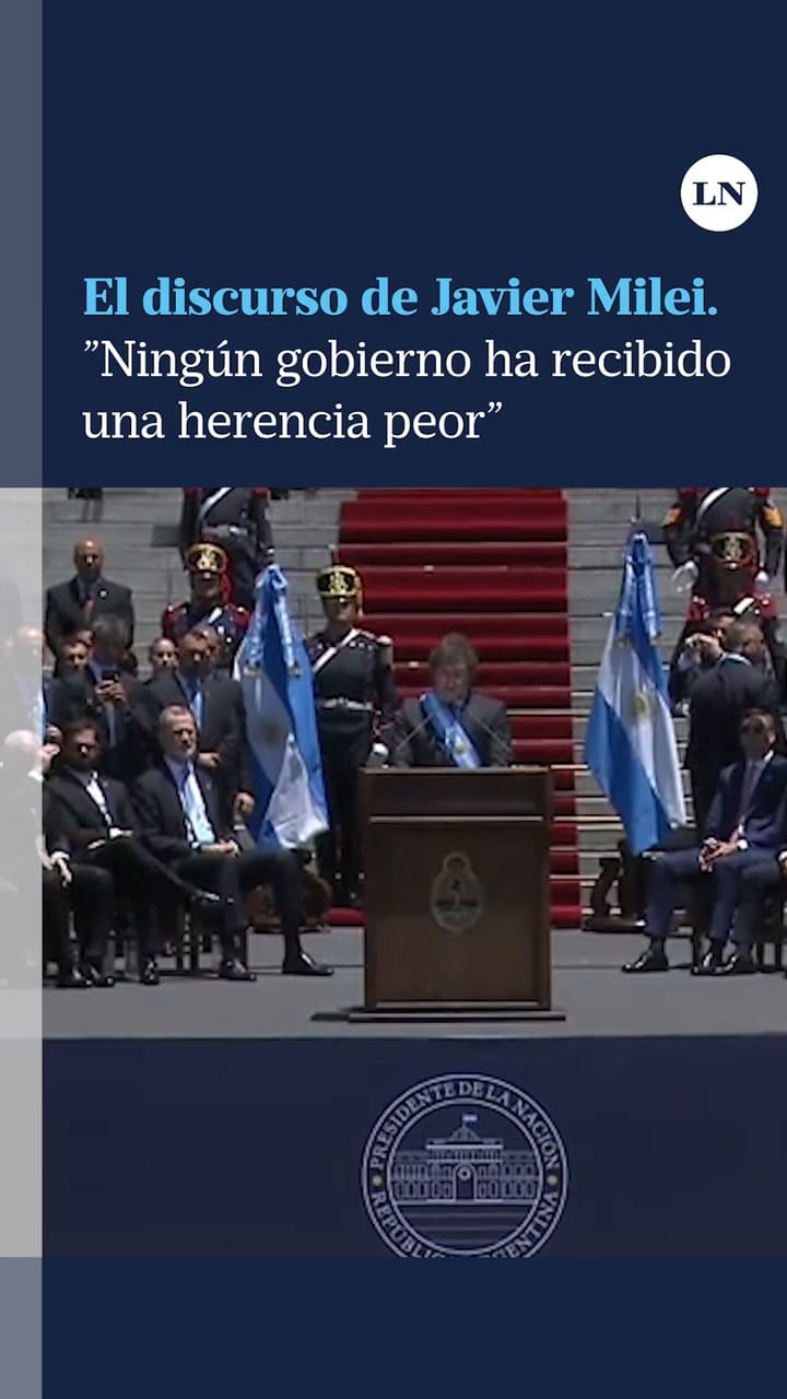 Javier Milei: "Ningún gobierno ha recibido una herencia peor que la que estamos recibiendo"
