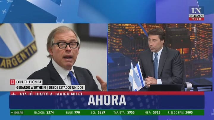 Habla Gerardo Werthein Desde Estados Unidos Viajó Junto A Javier Milei