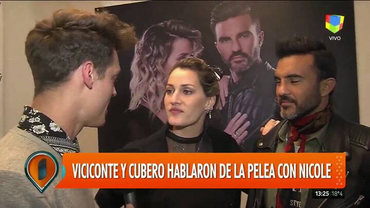 Viciconte y Cubero hablaron de la pelea con Nicole - Fuente: América TV