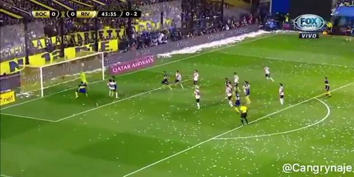 La atajada de Armani que salvó un gol en contra de Enzo Pérez