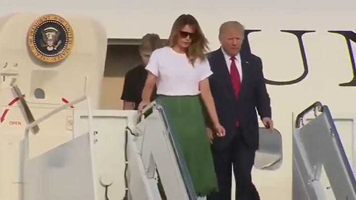 Reapareció el hijo menor de Trump tras meses de ausencia - Fuente: Youtube