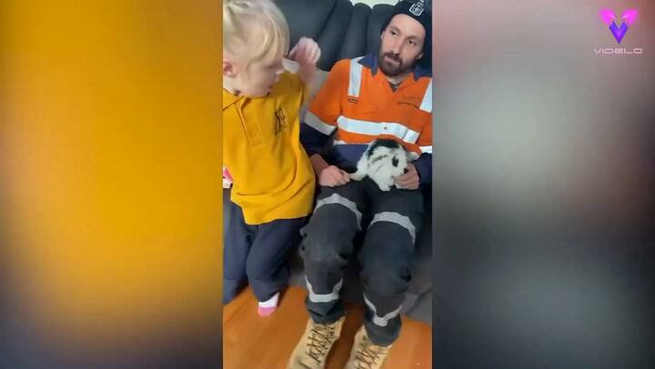 La emotiva reacción de esta niña al ver la nueva mascota que le han regalado por su cumpleaños