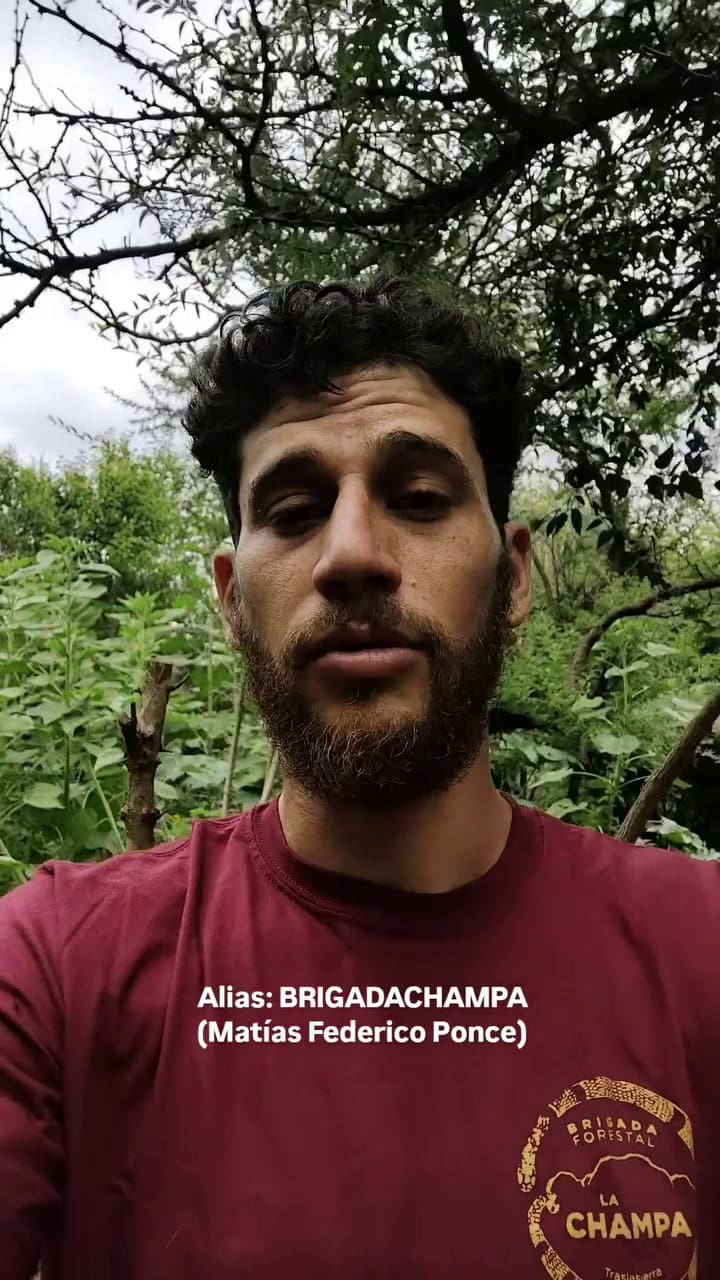 Jerónimo Weich en los incendios forestales