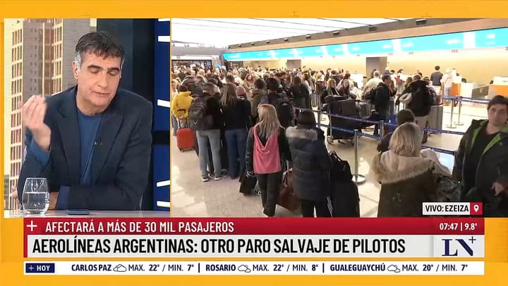 Nuevo paro de Aerolineas Argentinas este viernes 13 de septiembre