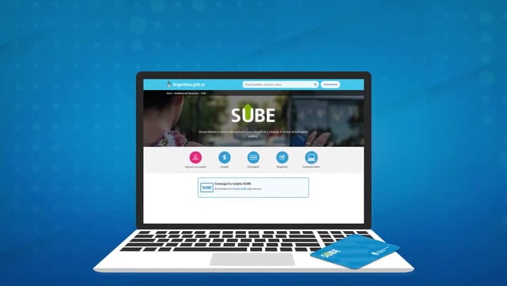 Cómo comprar la tarjeta SUBE online