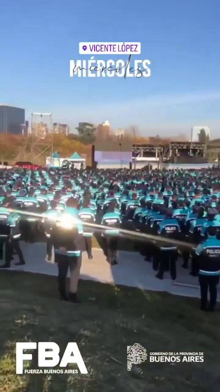 Jura de cadetes en Vicente López