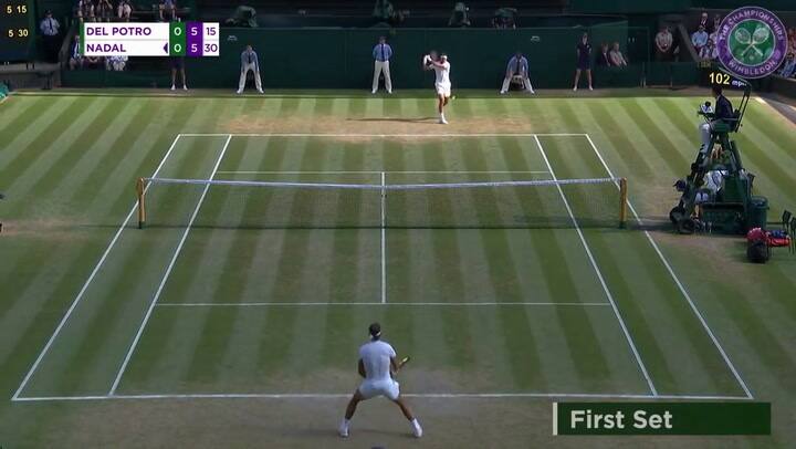Highlights Nadal vs Del Potro cuartos de final - Wimbledon 2018 - Fuente: Wimbledon