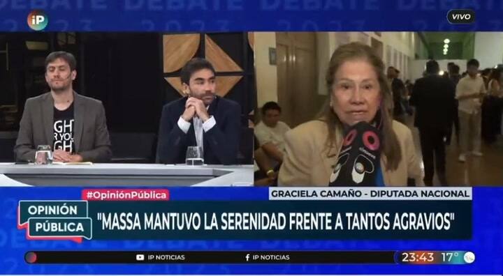 Camaño, sobre Massa: "Elíjanlo, y en una de esas les da la sorpresa y saca a los ñoquis de La Cámpora”