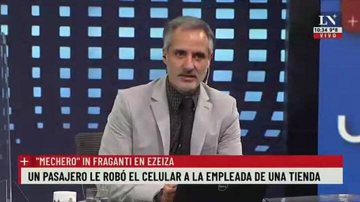 Mechero' in fraganti en Ezeiza