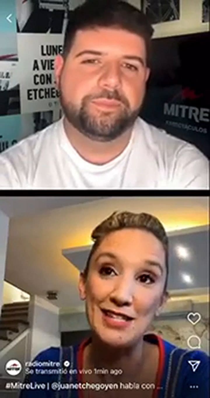 La hija de Piñón Fijo dialogó con Juan Etchegoyen para Mitre Live (Radio Mitre)