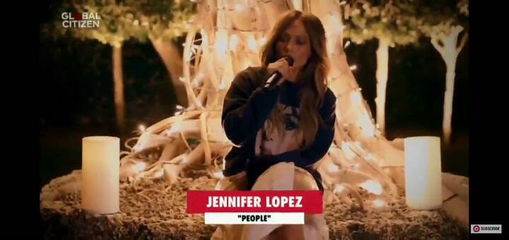 Jennifer Lopez en el especial One World Together At Home - Fuente: Twitter