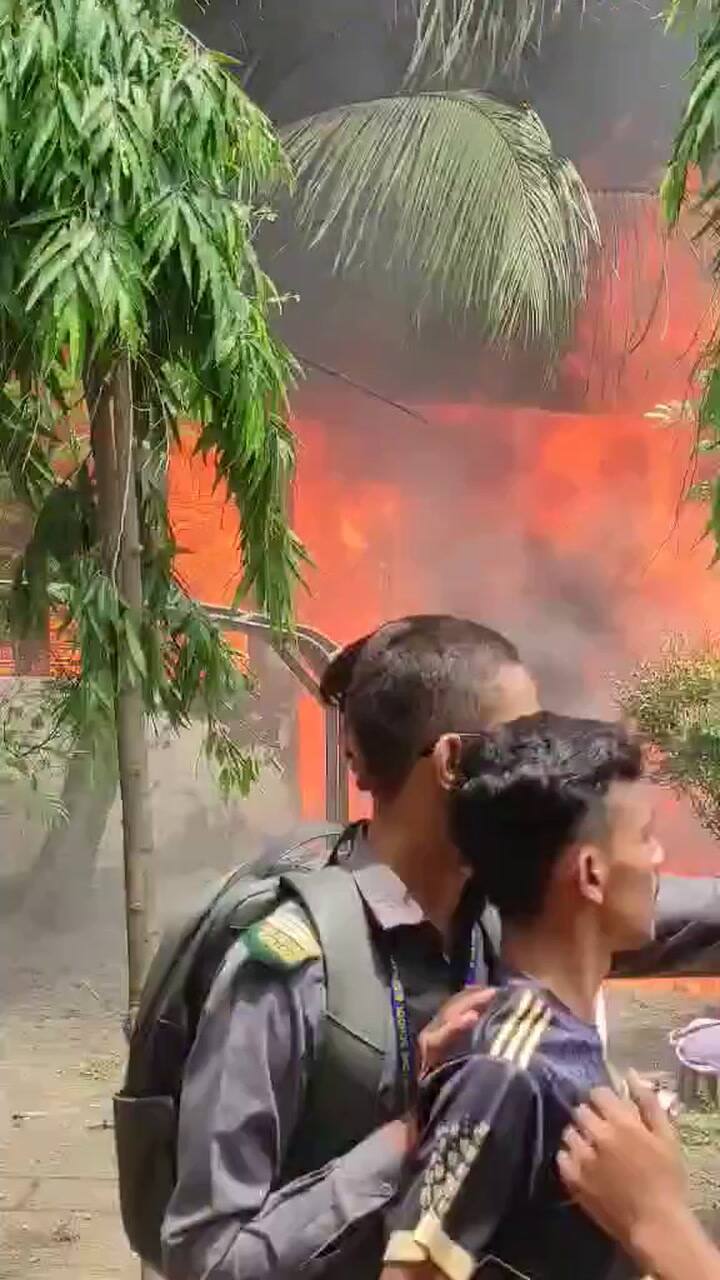 Bangladesh: un avión militar se estrelló contra una escuela